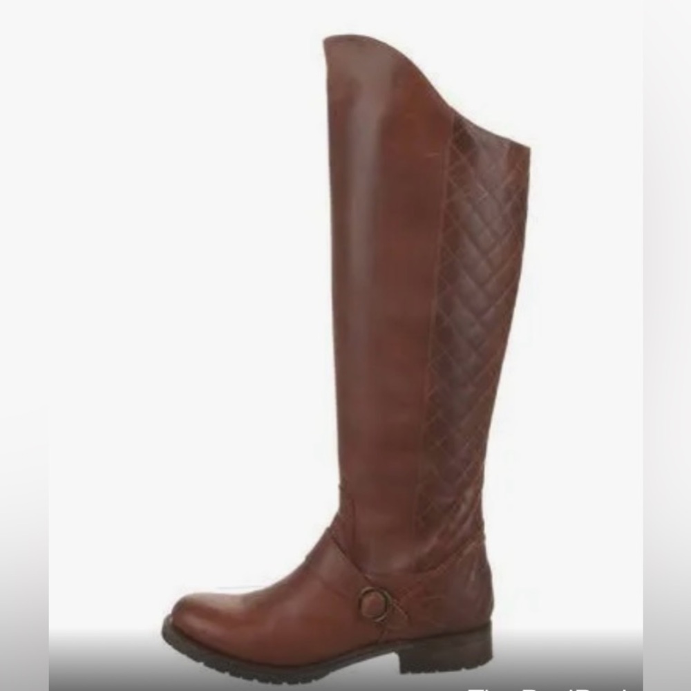 ⭐️⭐️⭐️ Beautiful Justin Leather Riding Boots Size 5.5 but fit like 6-6.5.